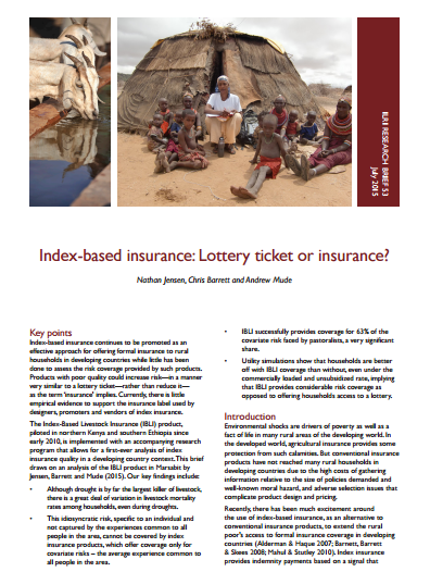 IBLI Insurance or Lottery ResearchBrief_53